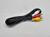 Câble AV Composite Vhbw 150 Cm - Compatible Panasonic NV-DS990, NV-DX100, NV-EX1 Etc. - Pour Connecter Caméscope à TV/projecteur - 14