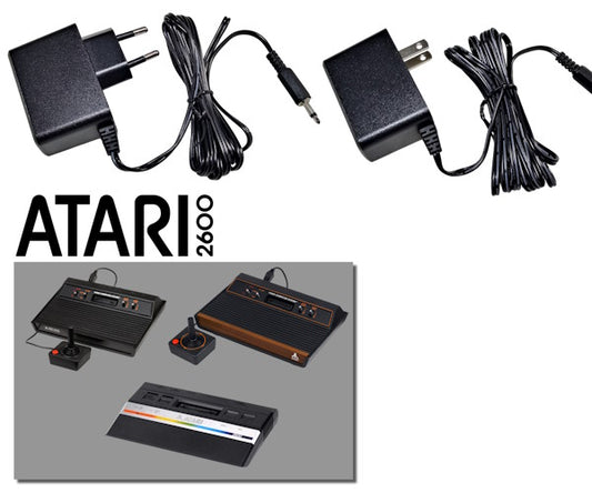 EU, US and UK plug regulated power supplies for Atari 2600