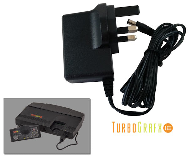 Regulated power supply for NEC TurboGrafx-16 with UK plug