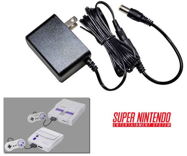 Alimentation secteur régulée pour Nintendo Super NES US (NTSC) avec prise US