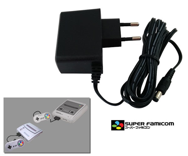 Alimentation secteur régulée pour Nintendo Super Famicom avec prise FR