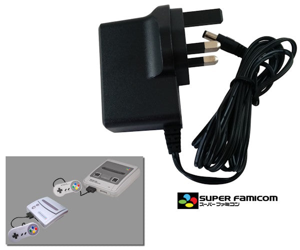 Alimentation secteur régulée pour Nintendo Super Famicom avec prise UK