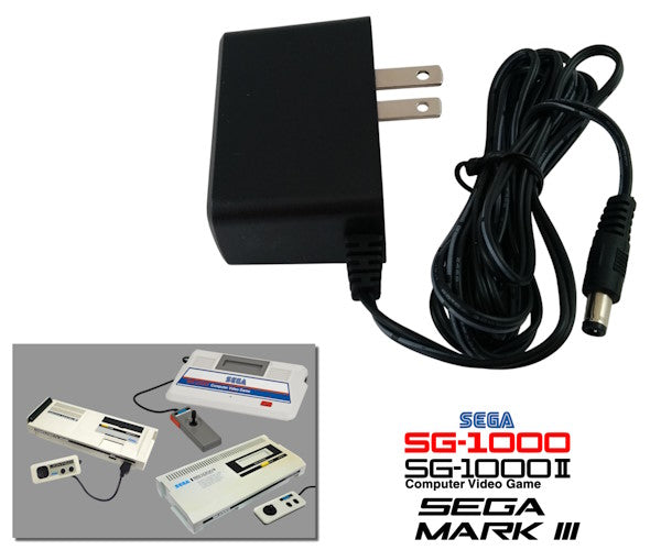 Alimentation secteur régulée pour Sega SG-1000 (Mark I, II, III) avec prise US