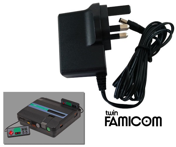 Regulated power supply for Sharp Twin Famicom with UK plug