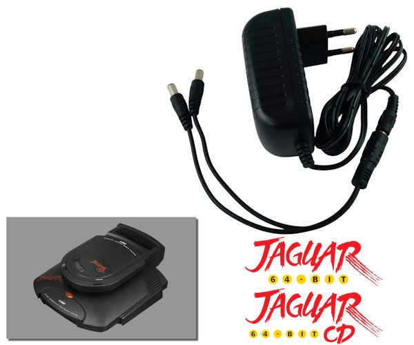 Alimentation secteur régulée 2-en-1 pour Atari Jaguar + CD avec prise FR
