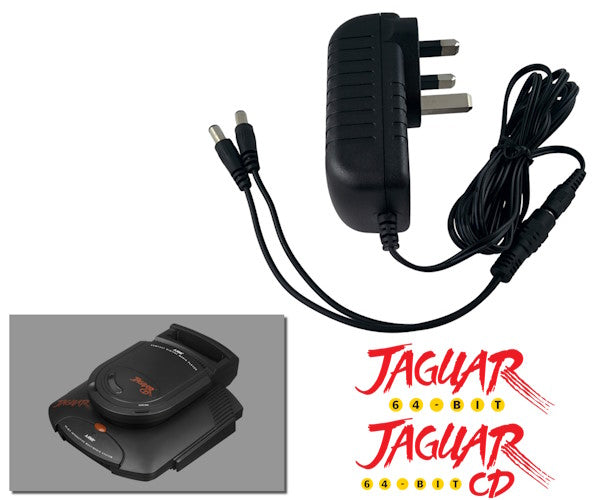 Alimentation secteur régulée 2-en-1 pour Atari Jaguar + CD avec prise FR