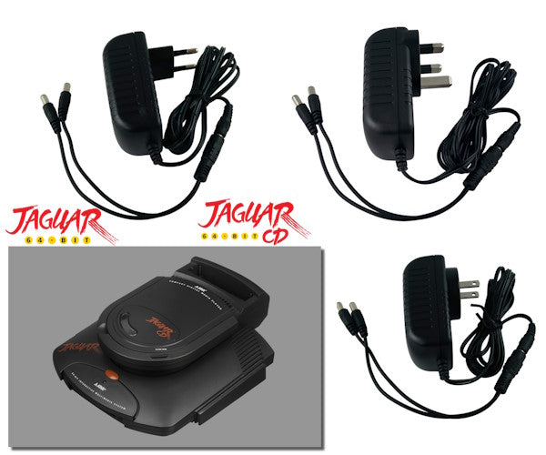 Alimentations secteur régulées avec prise FR, US et UK pour Atari Jaguar + CD