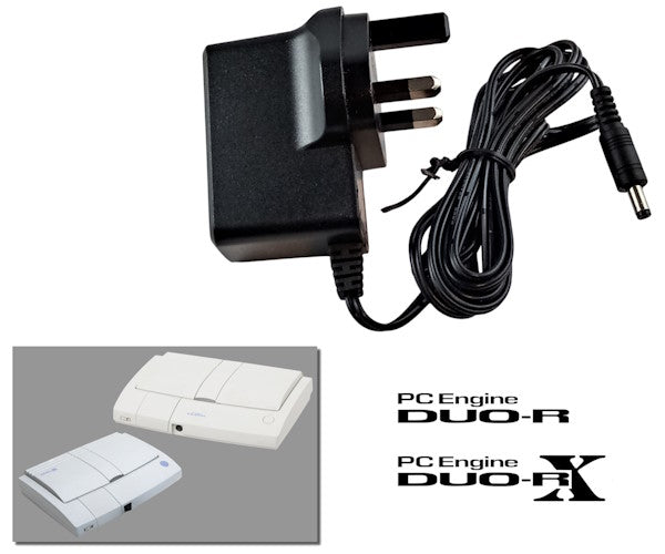 Regulated power supply for NEC PC Engine Duo-R & Duo-RX with UK plug