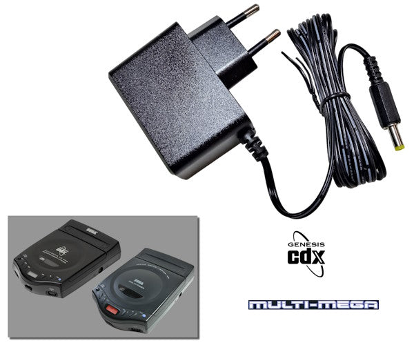 Alimentation secteur régulée pour Sega Multi-Mega / CDX avec prise FR