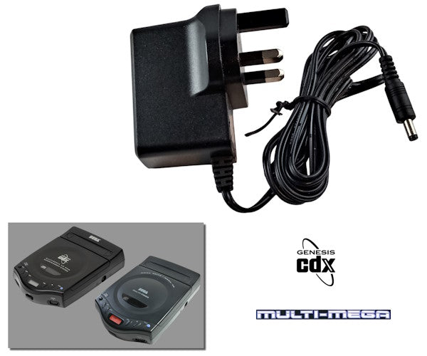 Regulated power supply for Sega Multi-Mega / CDX with UK plug