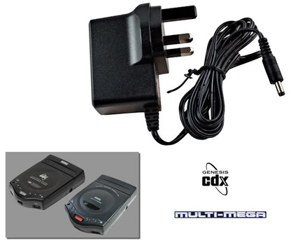 Alimentation secteur régulée pour Sega Multi-Mega / CDX avec prise UK