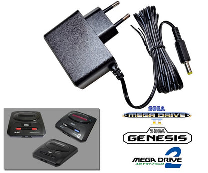 Alimentation secteur régulée pour Sega Mega Drive / Genesis 2 avec prise FR