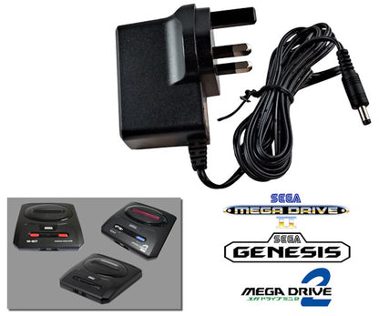 Alimentation secteur régulée pour Sega Mega Drive / Genesis 2 avec prise UK