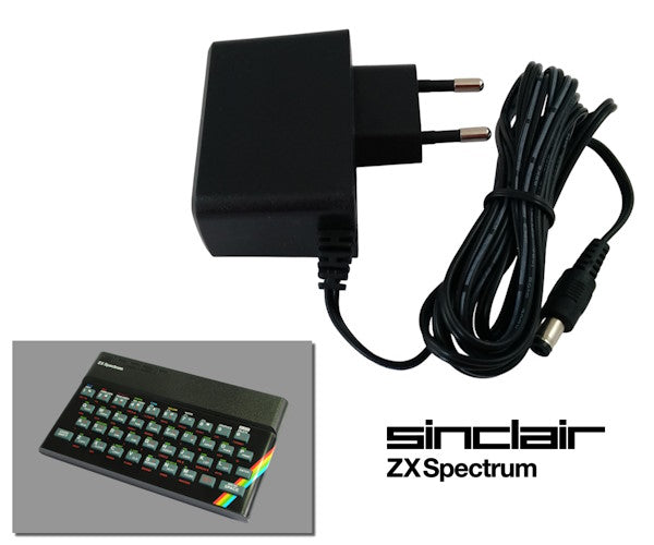 Regulated power supply for Sinclair ZX Spectrum 16K/48K with EU plug