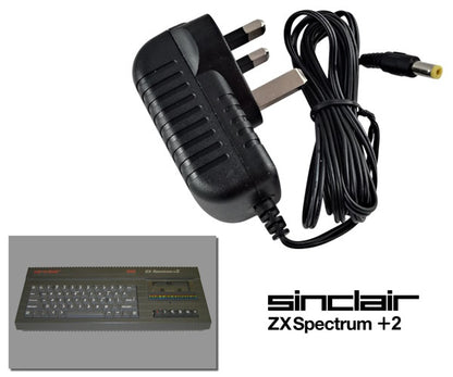 Alimentation secteur régulée pour Sinclair ZX Spectrum +2 Grey version avec prise UK