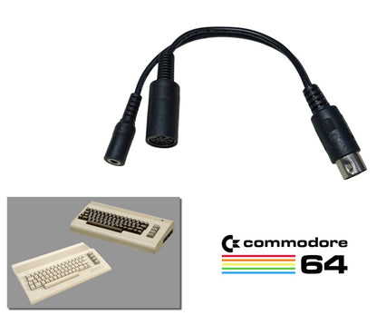 Power Supply Cable Adapter for Commodore 64 & 64C