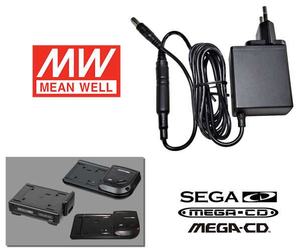Top Chargeur Adaptateur Secteur 9V Pour Console Sega Mega Drive 1 - Alimentation Rectangulaire