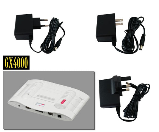 EU, US and UK plug regulated power supplies for Amstrad GX-4000