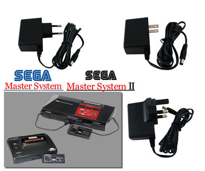 Alimentations secteur régulées avec prise FR, US et UK pour Sega Master System 1 & 2