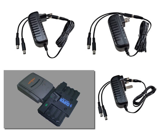 EU, US and UK plug regulated power supplies for NEC PC Engine SuperGrafX + Super CD-Rom2