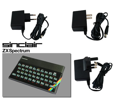 Alimentations secteur régulées avec prise FR, US et UK pour ZX Spectrum 16K & 48K